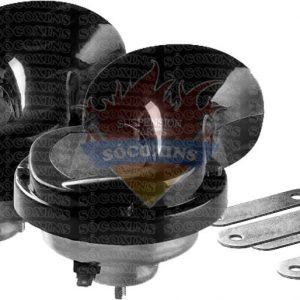 Buzina Caracol Dupla 12V Sem Relê 1 pino