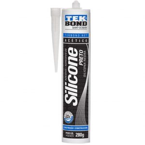 Adesivo de Silicone Acético Preto 280g | Tekbond