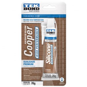 Adesivo de Silicone Oxímio de  Alta Performance Neutro Cobre 70g | Tekbond