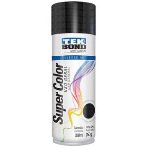 Supercolor Uso Geral  350ml Preto Brilhante | Tekbond