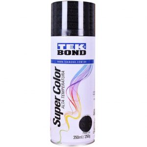 Supercolor Alta Temperatura 350ml Preto Brilhante | Tekbond
