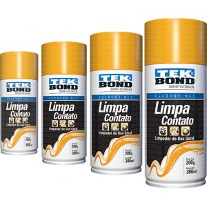 Kit com 10 Unidades Tekspray Limpa Contato 300ml | Tekbond
