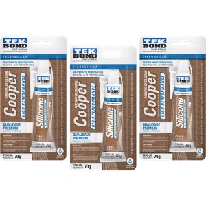 Kit de Silicone de Oxímico de Alta Performance Neutro Cobre 3 Unidades | Tekbond