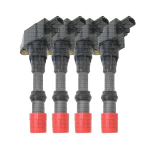 Kit com 4 Bobina de Ignição Dianteira Honda Fit 1.4