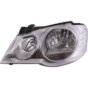 Farol Principal Lado Esquerdo Cromado para Volkswagen Golf