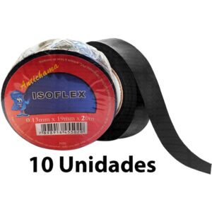 Fita Isolante Anti Chama Isoflex 19mm x 10m 10 Unidades