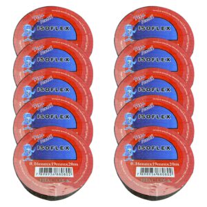 Fita Isolante de Tecido Com Cola 20 Metros | 10 Unidades