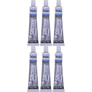 Silicone Acético Alta Temperatura 50G 6 Unidades Cinza Tekbond