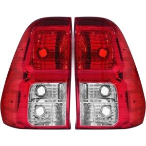 Par de Lanterna Traseira Ambos os Lados Bicolor para Toyota Hilux
