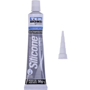 Silicone Acético Alta Temperatura 50G Cinza Blister | Tekbond