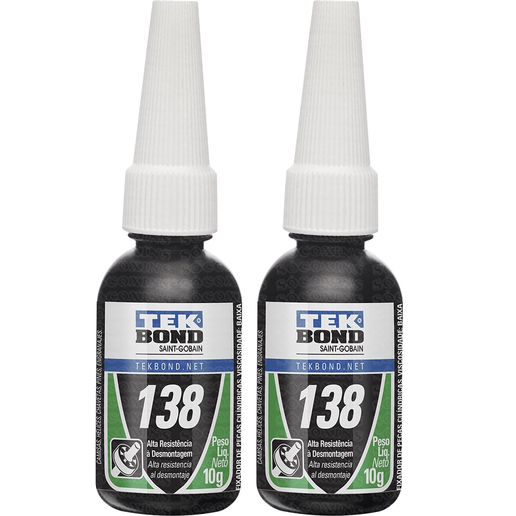 Fixa Trava Rolamento Alta Resistência 2 Unidades 138 Verde 10g | Tekbond