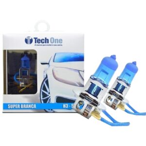 Par Lâmpada Super Branca H3 8500k Tipo Xenon 12v 55w | Tech One