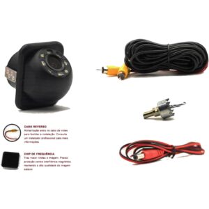 Câmera de Ré Code Traseira Tartaruga com Led Visão Noturna | Tech One