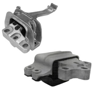Par de Coxim do Motor Lado Esquerdo e Lado Direito Audi - Volkswagen Jetta - Fusca - Passat - Tiguan - Golf