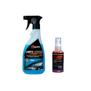 Kit Anti-Embaçante 60ml e Limpa Vidros Borrifador 500ml