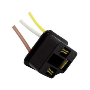 Chicote Soquete Tomada Selead-Beam Fio 1.5mm Baquelite - Lampada H4 para Caminhão - Ônibus - Trator
